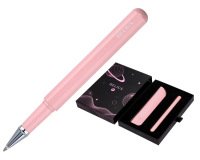 Roller y funda de similpiel belius space b color minimalista rosa tinta azul caja de diseño
