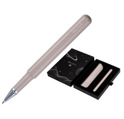 Roller y funda de similpiel belius space b color minimalista gris tinta azul caja de diseño