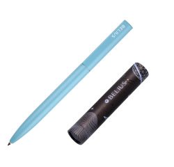 Boligrafo belius rocket b aluminio color minimalista tinta azul caja cilindrica