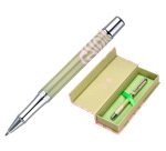 Roller belius ink dreams aluminio color verde matcha y rosa plateado frase interior tinta negra caja de diseño