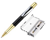 Roller belius dualita cuerpo blanco color negro tinta negra caja de diseño