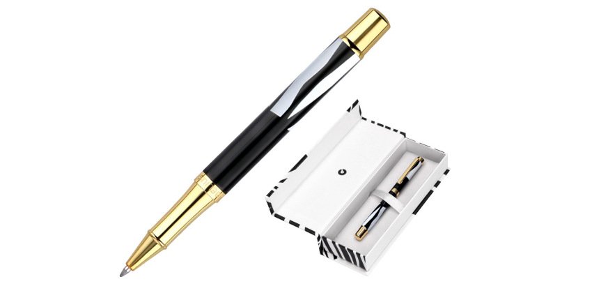 Roller belius dualita cuerpo blanco color negro tinta negra caja de diseño