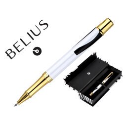 Roller belius dualita cuerpo negro color blanco tinta negra caja de diseño