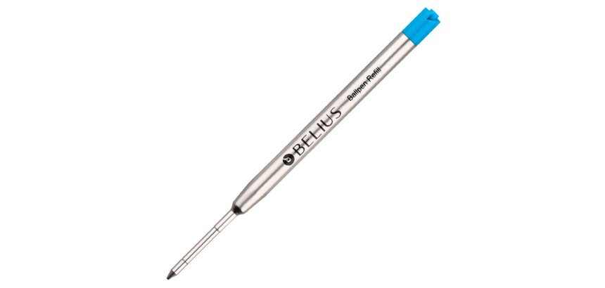 Recambio boligrafo belius azul 0,8 mm caja 3 unidades