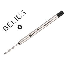 Recambio boligrafo belius negro 0,8 mm caja 3 unidades