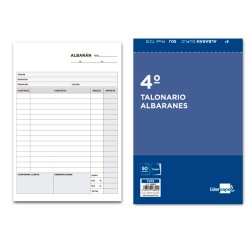 Talonario liderpapel albaran cuarto original y copia t215