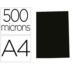 Tapa de encuadernacion gbg polipropileno polycover opaca 500 mc din a4 color negro pack de 100 unidades