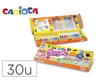 Rotulador carioca perfume caja 30 unidades colores surtidos