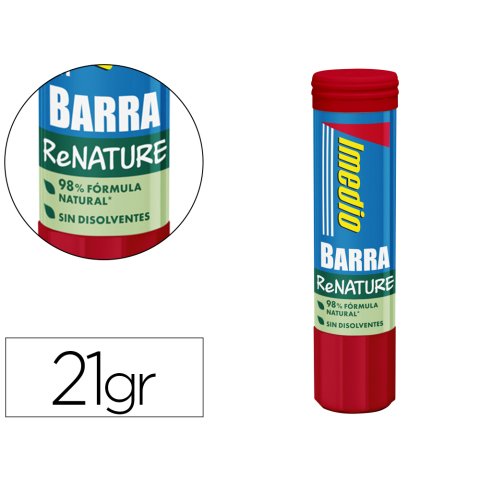Pegamento imedio en barra renature sin disolventes 21 g