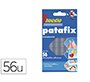 Sujetacosa imedio patafix almohadilla adhesiva transparente removible blister de 56 unidades
