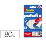 Sujetacosa imedio patafix masilla adhesiva removible blister de 80 unidades