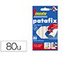 Sujetacosa imedio patafix masilla adhesiva removible blister de 80 unidades