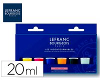 Pintura acrilica l&b bote de 80 ml caja de 5 unidades colores surtidos
