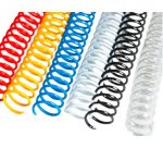 Espiral plastico yosan paso 64 nº16 colores surtidos caja de 50 unidades
