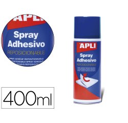 Pegamento apli spray reposicionable bote de 400 ml
