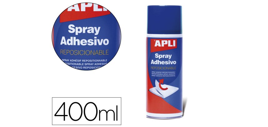 Pegamento apli spray reposicionable bote de 400 ml