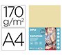 Cartulina apli din a4 170g/m2 crema paquete de 50 hojas