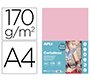 Cartulina apli din a4 170g/m2 rosa paquete de 50 hojas