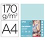 Cartulina apli din a4 170g/m2 azul claro paquete de 50 hojas