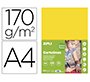 Cartulina apli din a4 170g/m2 amarillo paquete de 50 hojas