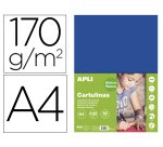 Cartulina apli din a4 170g/m2 azul oscuro paquete de 50 hojas