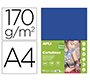 Cartulina apli din a4 170g/m2 azul oscuro paquete de 50 hojas