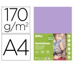 Cartulina apli din a4 170g/m2 violeta paquete de 50 hojas