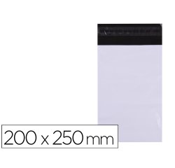Bolsa plastico autocierre adhesivo apli opaca 200x250 mm paquete de 50 unidades