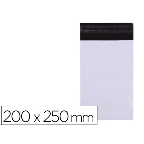 Bolsa plastico autocierre adhesivo apli opaca 200x250 mm paquete de 50 unidades