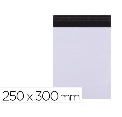 Bolsa plastico autocierre adhesivo apli opaca 250x300 mm paquete de 50 unidades