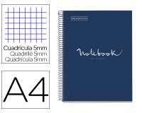 Cuaderno espiral miquelrius notebook 1 emotions tapa forrada din a4 microperforado 80 hojas 90g/m2 cuadro 5 mm