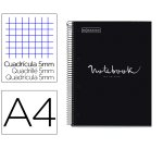 Cuaderno espiral miquelrius notebook 1 emotions tapa forrada din a4 microperforado 80 hojas 90g/m2 cuadro 5 mm