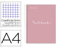 Cuaderno espiral miquelrius notebook 1 emotions tapa forrada din a4 microperforado 80 hojas 90g/m2 cuadro 5 mm