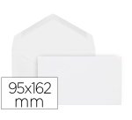 Sobre liderpapel blanco con fondo 95x162 mm engomado solapa de pico caja de 500 unidades