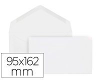 Sobre liderpapel blanco con fondo 95x162 mm engomado solapa de pico caja de 500 unidades