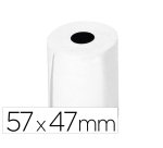 Rollo sumadora termico q-connect 57 mm ancho x 47mm diametro para tpv sin bisfenol a papel de 70 g/m2