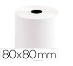Rollo sumadora termico q-connect 80 mm ancho x 80 mm diametro sin bisfenol a papel de 70 g/m2