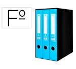 Modulo liderpapel 3 archivadores folio 2 anillas mecanismo de palanca 52mm celeste