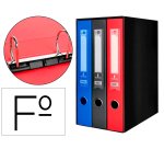 Modulo liderpapel 3 archivadores folio 2 anillas mixtas 40mm colores surtidos