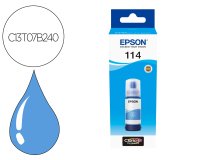 Tinta epson t114 eco tank et-8500 / 8550 cian botella 70 ml