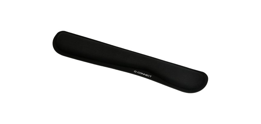 Reposamuñecas q-connect memory foam para teclado color negro 460x85x25 mm