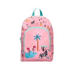 Mochila escolar liderpapel safari infantil rosa cebra 330x110x250