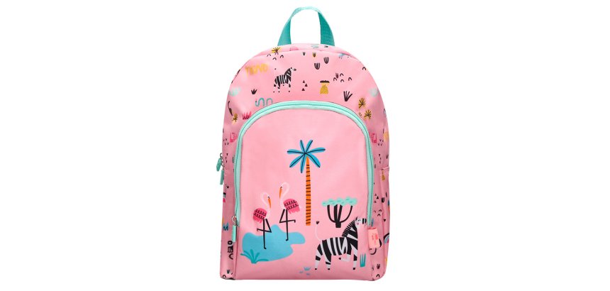 Mochila escolar liderpapel safari infantil rosa cebra 330x110x250