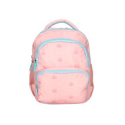 Cartera escolar liderpapel moc hila multibolsillo infantil rainbows rosa 350x110x270 mm