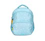 Mochila escolar liderpapel multibolsillo infantil azul flowers 350x110x270 mm