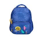 Mochila escolar liderpapel multibolsillo infantil azul dino 350x110x270 mm