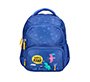 Mochila escolar liderpapel multibolsillo infantil azul dino 350x110x270 mm