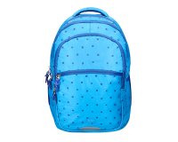 Mochila escolar liderpapel multibolsillo para portatil azul cruces 450x145x300 mm