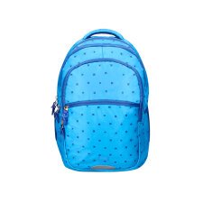 Cartera escolar liderpapel moc hila multibolsillo diseño azul 450x145x300 mm