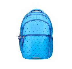 Mochila escolar liderpapel multibolsillo para portatil azul cruces 450x145x300 mm